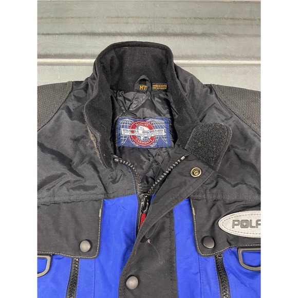 Polaris Snowmobile Xplorer Jacket Mens MT Blue Black Insulated Winter Coat - Picture 7 of 15